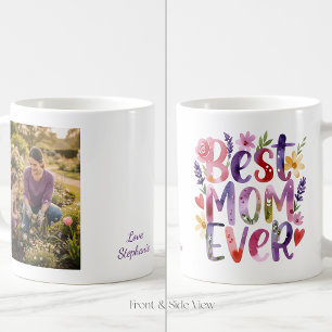 De Café Caneca Flores Coloridas Melhor Mãe do Mundo