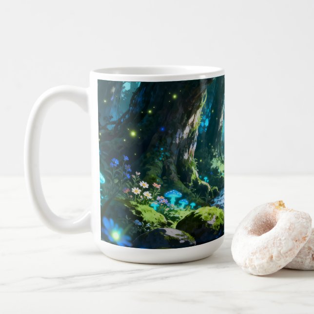 De Café Caneca Floresta Encantada (Com Donut)