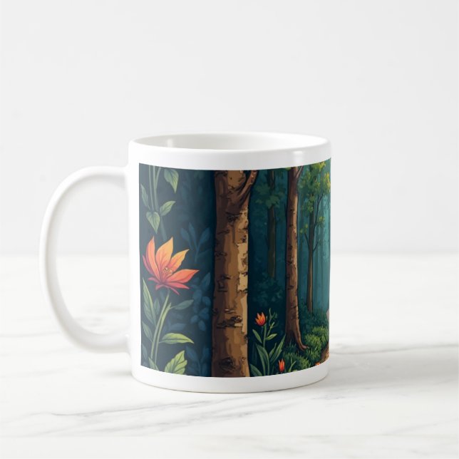 De Café caneca florestal (Esquerda)