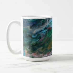 De Café Caneca Fluida Onda do Oceano Esmeralda