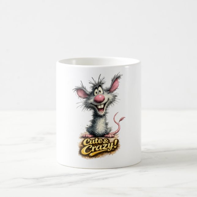 De Café 🐭💥 Caneca “Fofa & Louca!” ☕😜 (Centro)