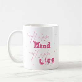 De Café Caneca Fofa Vida Feliz Mente Feliz