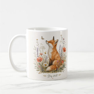 De Café Caneca Fox Stay Wild Wildflowers