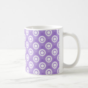 De Café Caneca Funky da flor, lavanda bonita