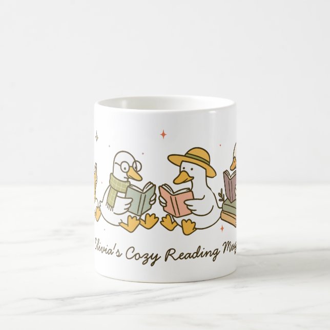 De Café Caneca Ganso Leitura Fofa (Centro)