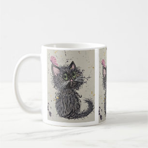 De Café Caneca Gato Assustador