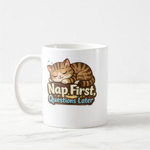 De Café Caneca Gato Dormindo Perguntas Depois Soneca Prime