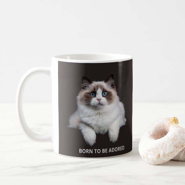 De Café Caneca Gato Engraçado  (Com Donut)