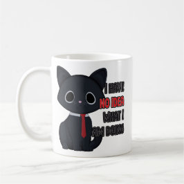 De Café Caneca Gato Engraçado Eu Não Tenho Ideia Do Que Es