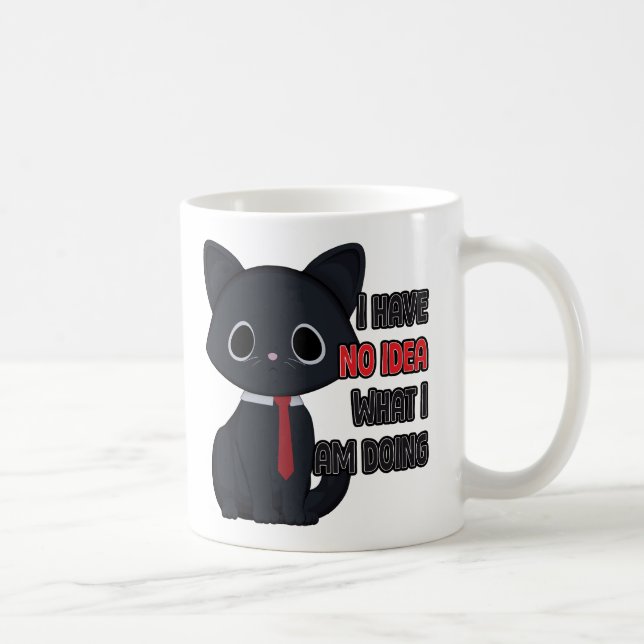 De Café Caneca Gato Engraçado Eu Não Tenho Ideia Do Que Es (Direita)