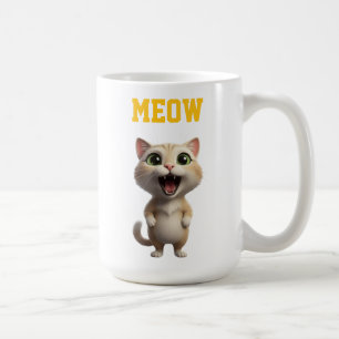 De Café Caneca Gato Fofo Meow