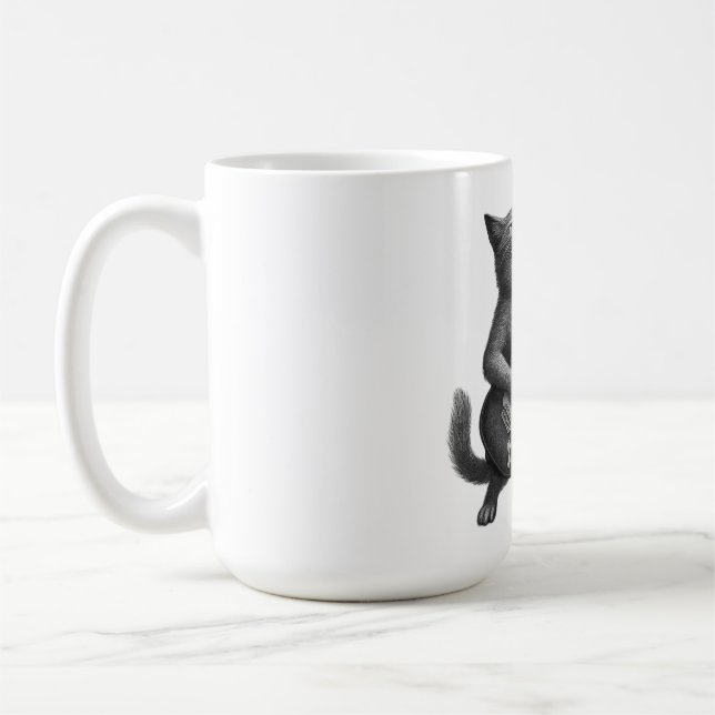 De Café Caneca Gato Rocker (Esquerda)