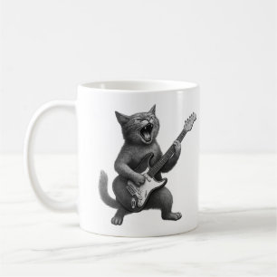 De Café Caneca Gato Rocker