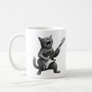 De Café Caneca Gato Rocker