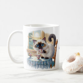 De Café Caneca Gato Siames & Hora do Chá