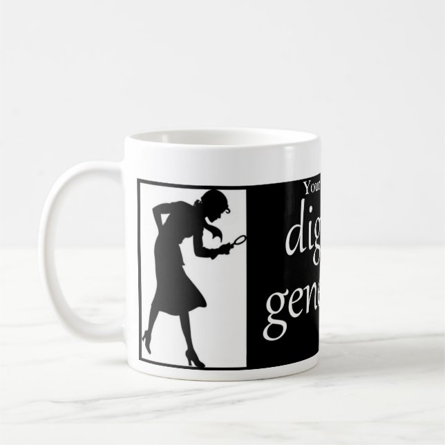 De Café Caneca genealógica personalizada (Esquerda)