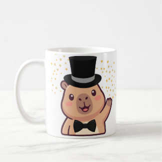 De Café Caneca Gentilhomem Capivara com Cartola