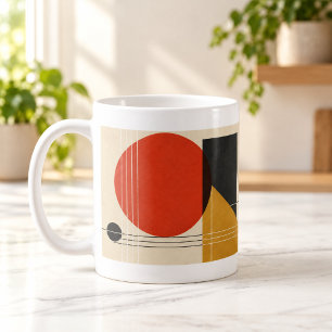 De Café Caneca Geométrica Abstrata Bauhaus Balance