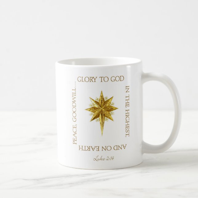 De Café Caneca Glória a Deus no Natal (Direita)