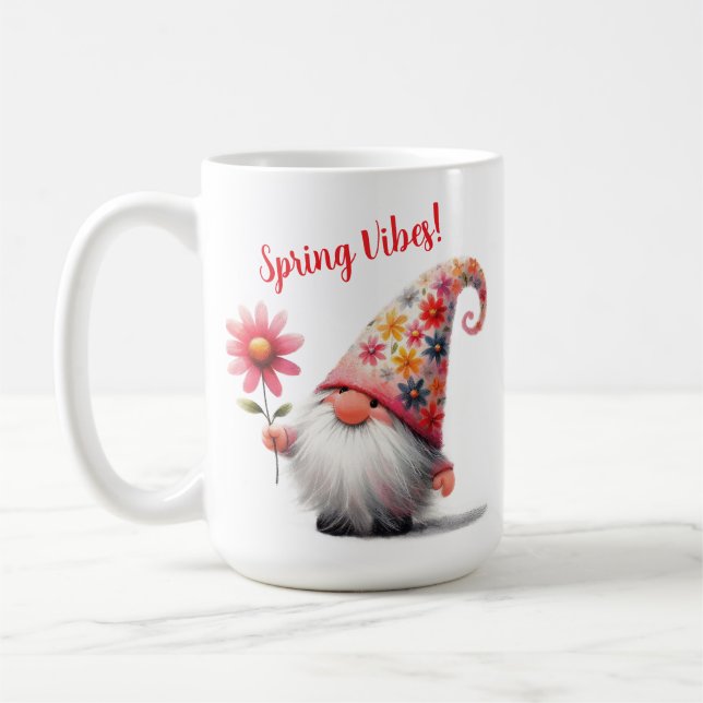 De Café Caneca Gnome Vibrações da Primavera (Esquerda)