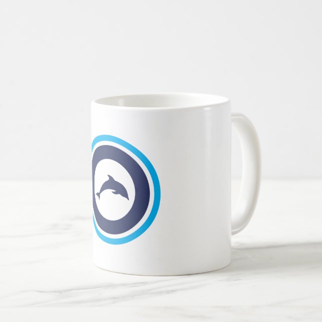 De Café caneca golfinho pjk (Frente Esquerda)
