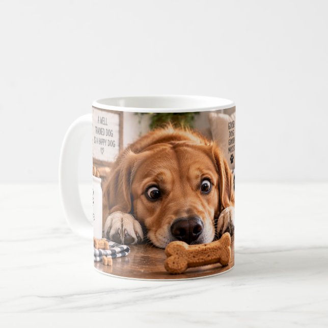 De Café Caneca Good Dogs Get Treats (Frente Esquerda)