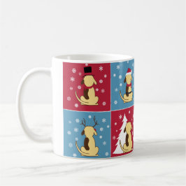 De Café Caneca gorda do Natal do cão