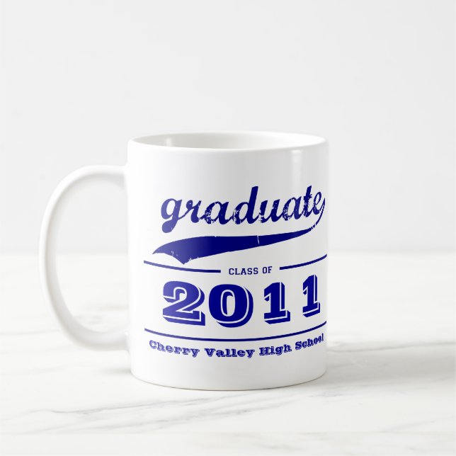 De Café Caneca graduada do Grunge - personalize a classe (Esquerda)