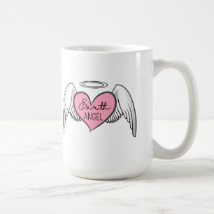 De Café Caneca Grande Anjo da Terra – Coração, Asas & Halo