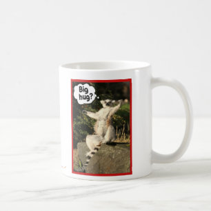 De Café Caneca grande do Lemur do abraço