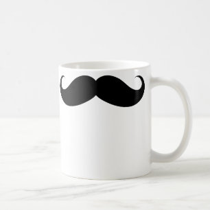 De Café Caneca grande engraçada do bigode