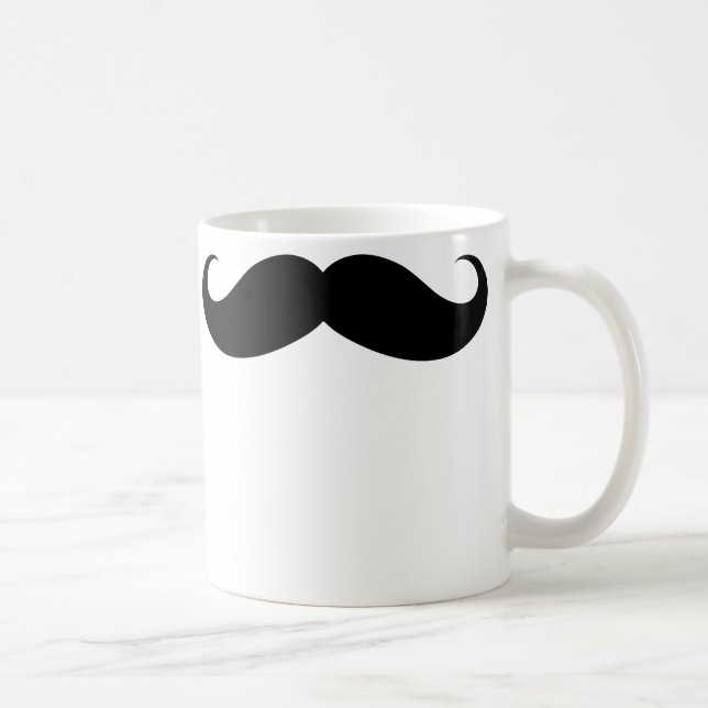De Café Caneca grande engraçada do bigode (Direita)