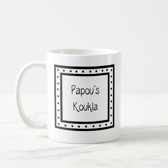 De Café Caneca Grega "Papou's Koukla" (Esquerda)