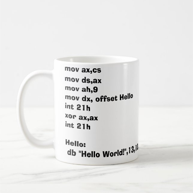 De Café Caneca HelloWorld do mecânico! (Esquerda)