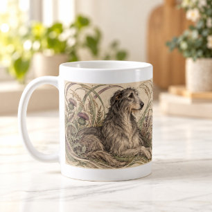 De Café Caneca Highland Hound Art Nouveau Deerhound