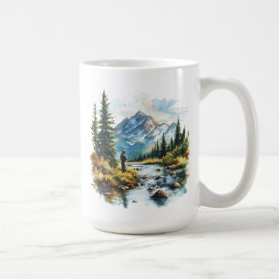 De Café Caneca Homem Pescando