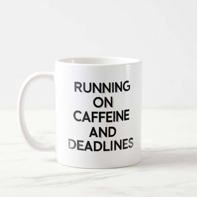 De Café Caneca Hustle Cafeína & Prazos (Esquerda)