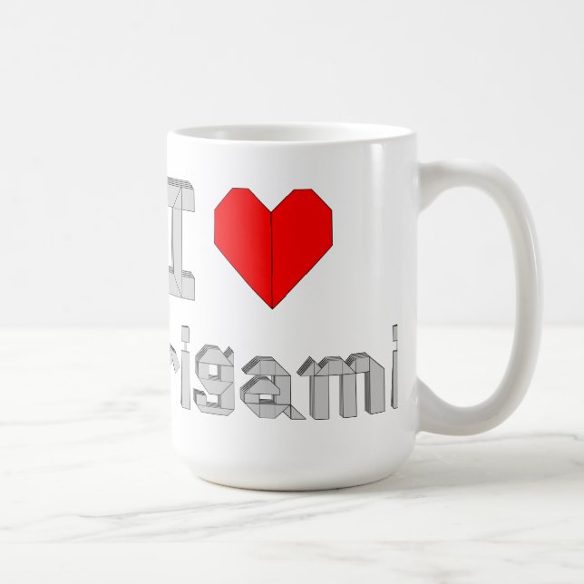 De Café Caneca "I Love Origami" (Direita)