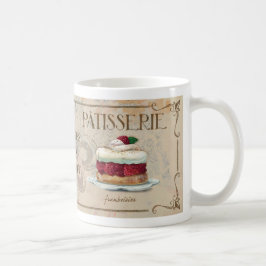 De Café Caneca ilustrada do Patisserie II francês