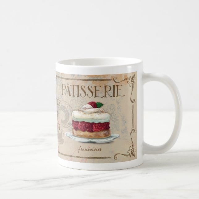 De Café Caneca ilustrada do Patisserie II francês (Direita)