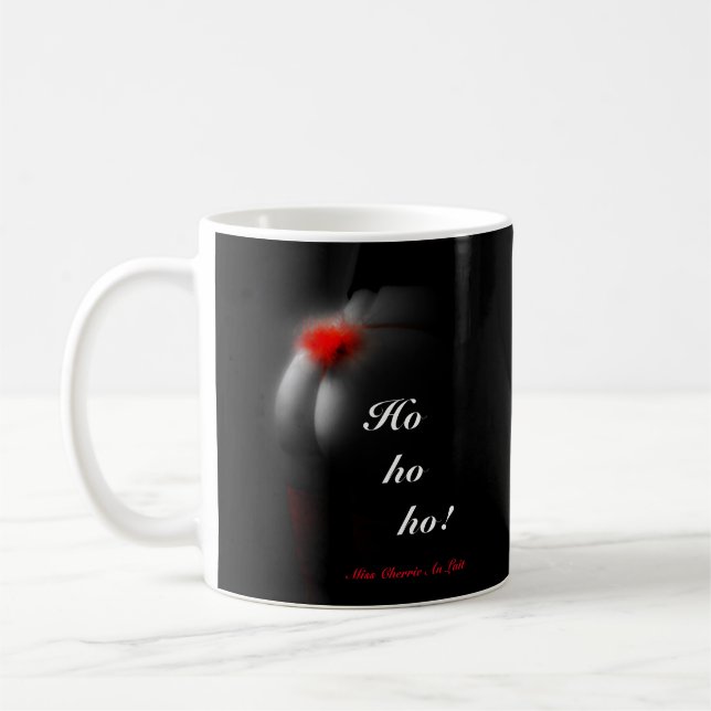 De Café Caneca impertinente do preto do Natal da piada do (Esquerda)