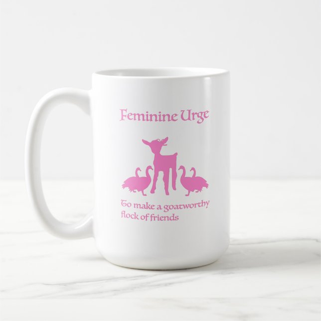 De Café Caneca "Impulso Feminino para Fazer Amigos Dignos  (Esquerda)