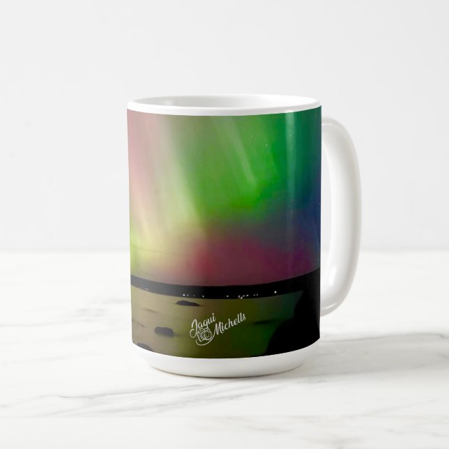 De Café Caneca Incrível Aurora Borealis Luzes do Norte (Frente Esquerda)