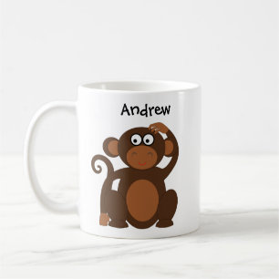 De Café Caneca Infantil Cartoon Personalizado do Macaco Mi