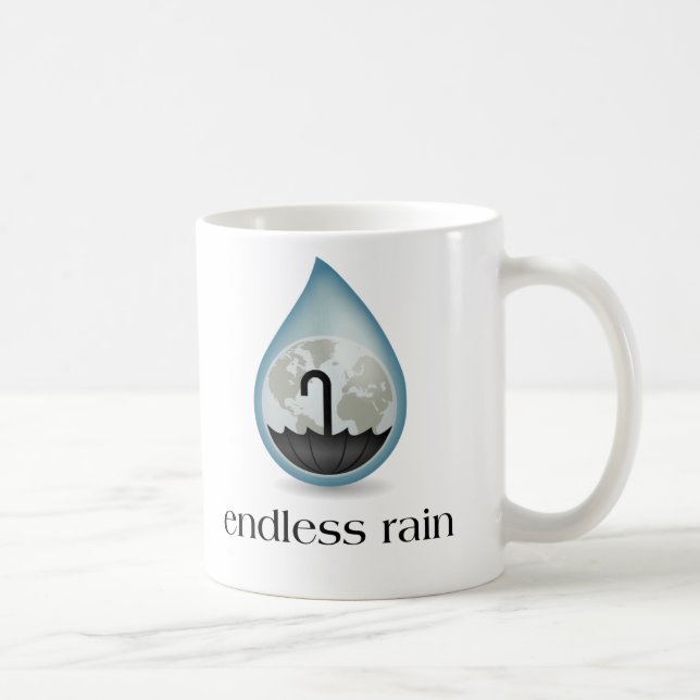 De Café Caneca infinita da chuva (Direita)