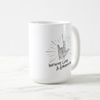 Caneca infinita do aniversário do amor & da