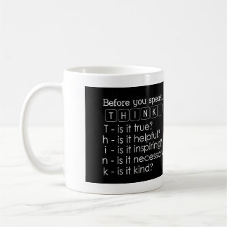 De Café Caneca inspirada: Pense antes que você fale