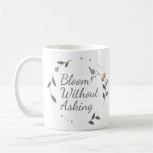 De Café Caneca Inspiradora Florescer Sem Perguntar