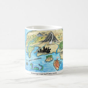 De Café Caneca interna do mapa das geografias