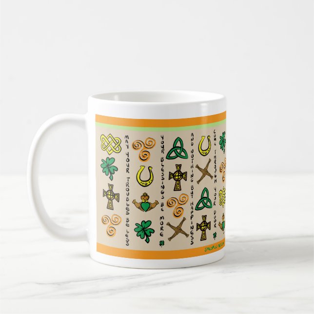De Café Caneca irlandesa das bênçãos (Esquerda)